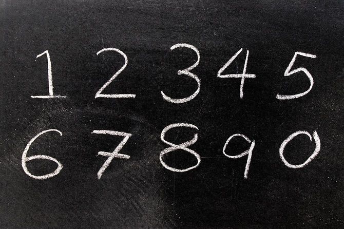 数字が並んでいるイメージ