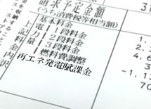 電気料金明細の「再エネ賦課金」とは何か