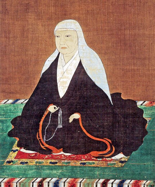 豊臣秀吉の生母・なか（大政所、天瑞院）の肖像画（大徳寺所蔵）、1615年