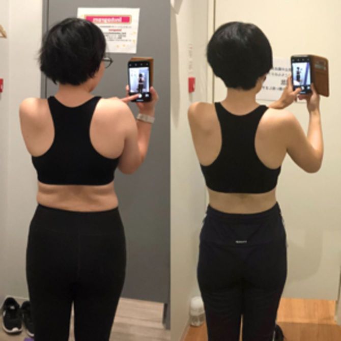 ダイエット前後のまついさん