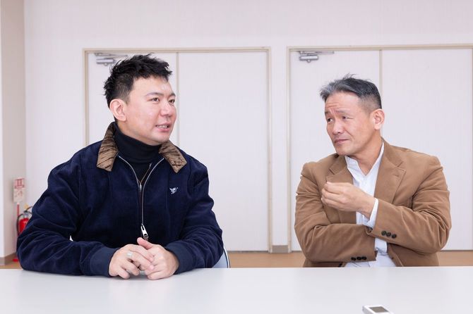 白金監督と脚本家・港岳彦さん