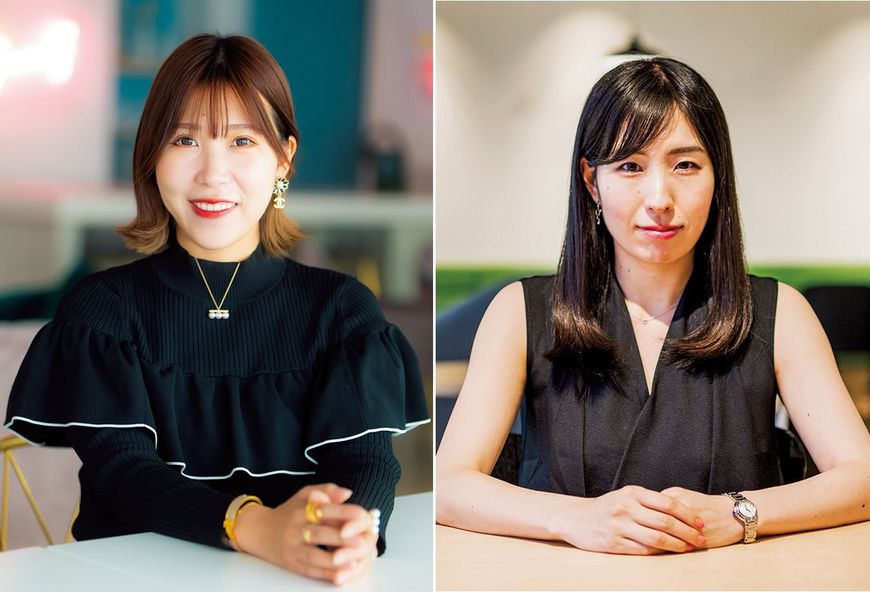 福田恵里さん（左）、高橋祥子さん（右）