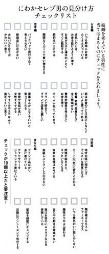 “にわかセレブ男”の見分け方チェックリスト