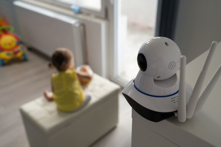 見守りカメラが設置されている