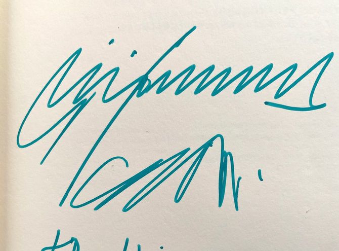 筆者が編集参加した出版物に坂本龍一からもらったサイン