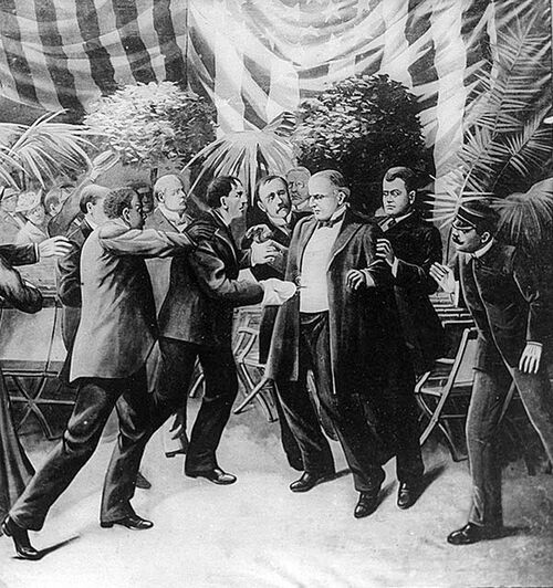 1901年9月6日、アメリカ大統領ウィリアム・マッキンリーが暗殺された事件