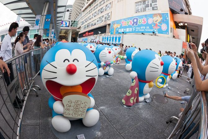 香港でのドラえもんの展示
