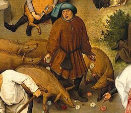 ピーテル・ブリューゲルの「ネーデルラントの諺」より