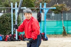 山田西リトルウルフの“おばちゃん”棚原安子さん