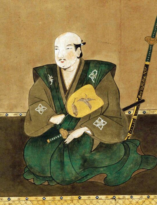 武田勝頼（1546～1582）の肖像画（部分）高野山持明院蔵
