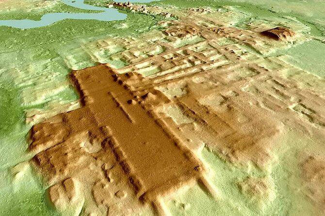航空LIDARで調査されたメキシコ南部のアグアダ・フェニックス遺跡
