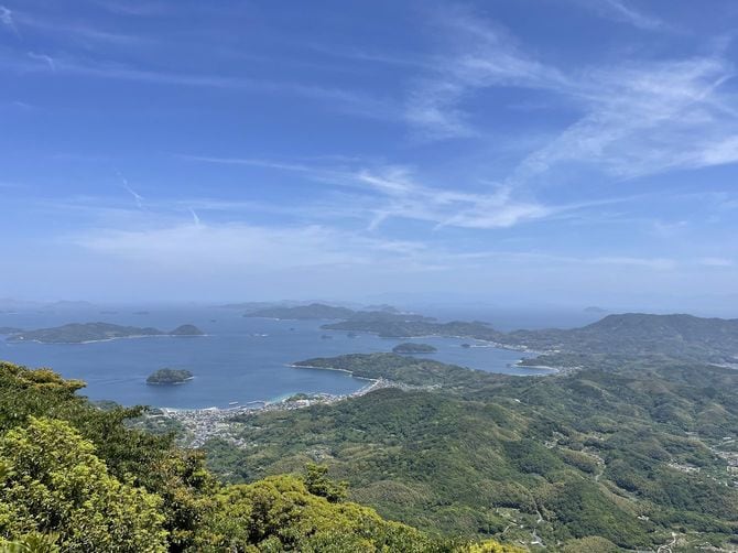 周防大島・嵩山の展望テラスからの眺め
