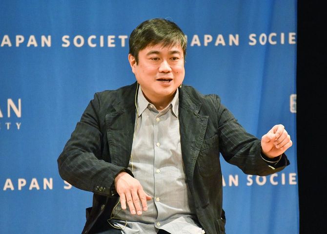 2018年12月19日、伊藤穣一　米マサチューセッツ工科大（MIT）メディアラボ所長（ジャパン・ソサエティーで講演。アメリカ・ニューヨーク）