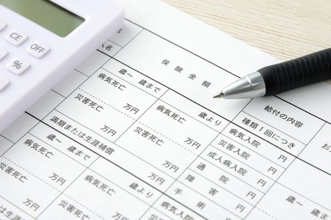 保険の項目をチェック