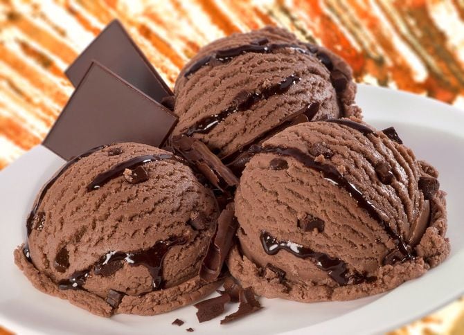 チョコ尽くしのアイスクリームプレート