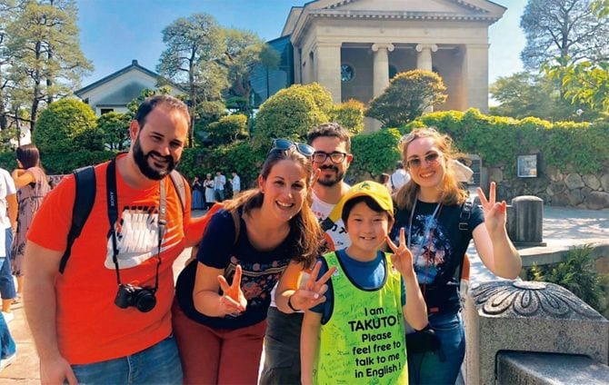 川上拓土くん（帽子着用）