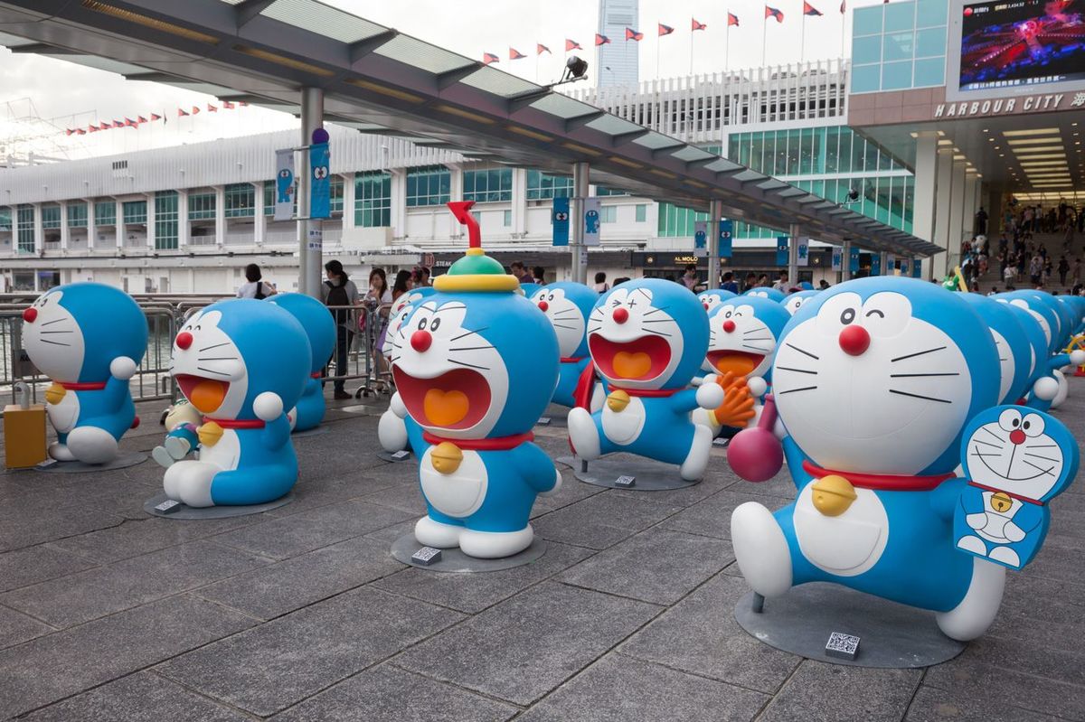 香港で開催されたドラえもん展の様子