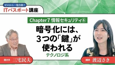 【Chapter7】情報セキュリティ6暗号化には、3つの「鍵」が使われる