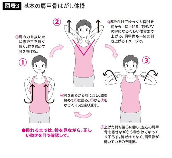 基本の肩甲骨はがし体操