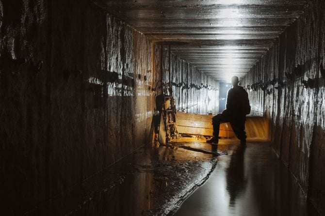 排水用の地下トンネル