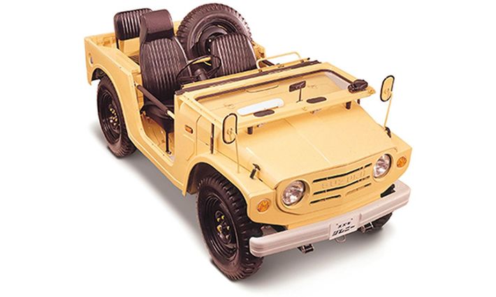 初代ジムニーはこんなスタイルだった。