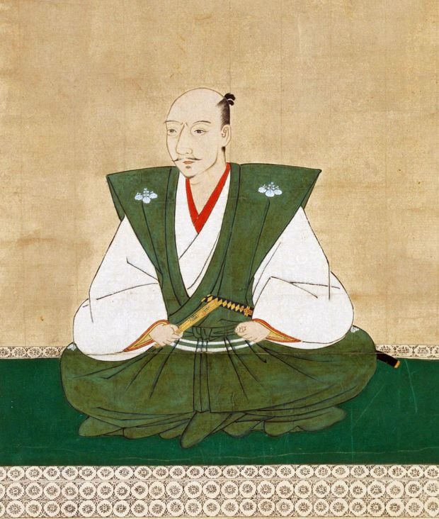 織田信長像　賛・跋。狩野元秀・筆（部分）