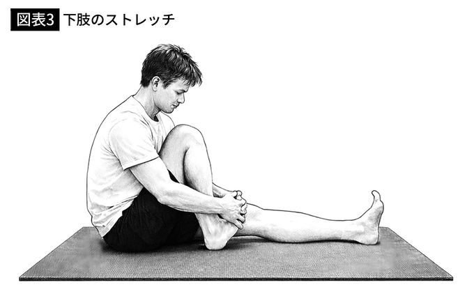 【図表3】下肢のストレッチ