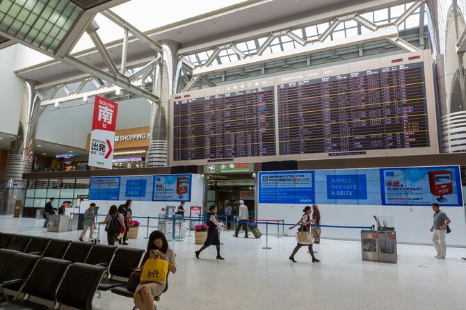 2020年9月、人が少ない成田国際空港