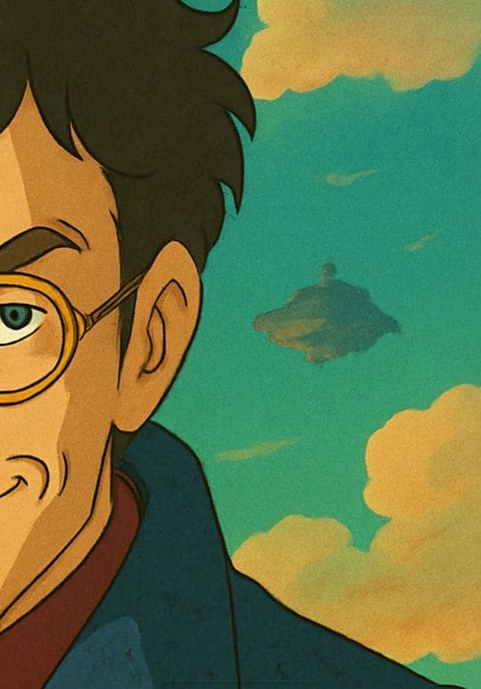 【画像2】右上に何かが浮かんでいる……