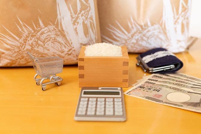 お米の価格上昇のイメージ