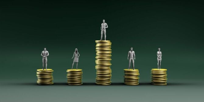 経済的な不平等のイメージ