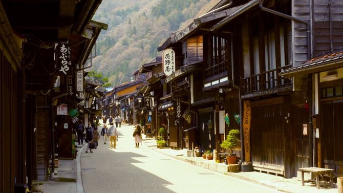 Walk Japanのツアーが行われている中山道