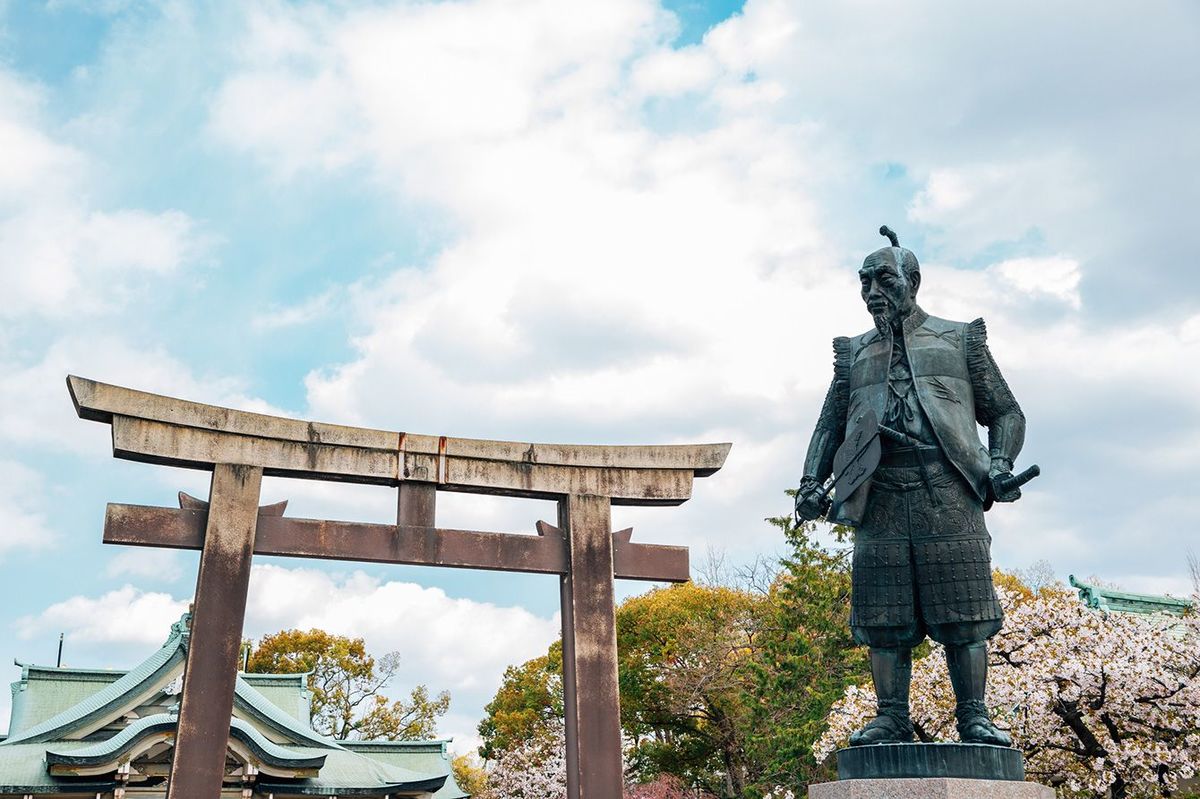 大阪城豊國神社の豊臣秀吉公像