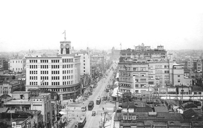 1932-1933年東京・銀座通り