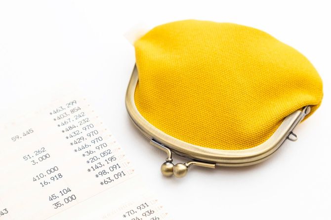 黄色い財布
