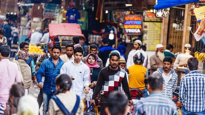 インド・オールドデリーの通り