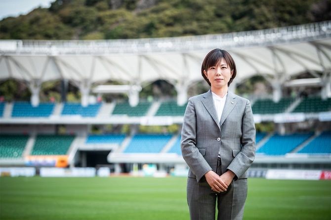 V・ファーレン長崎社長、髙田春奈さん
