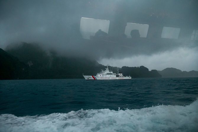 フィリピンのパラワン州エルニド沖