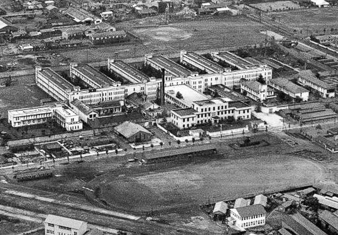 東京の巣鴨拘置所、1949年