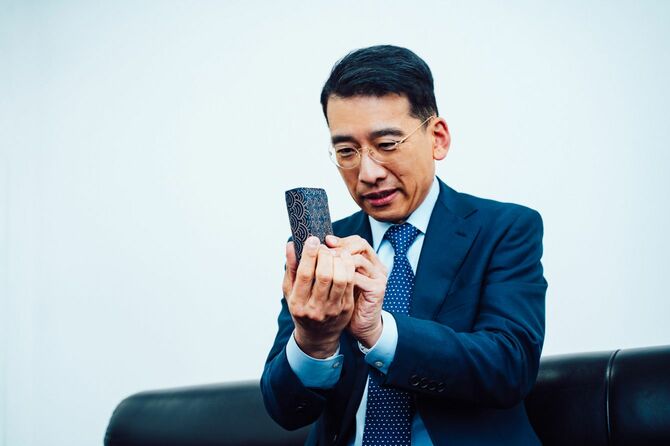 インタビュー中の遠藤氏