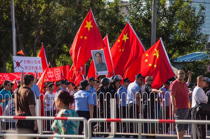 北京での抗議活動