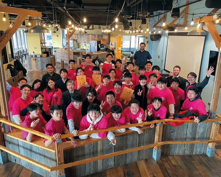 グローバルコースのボストン研修に参加した高1生たち