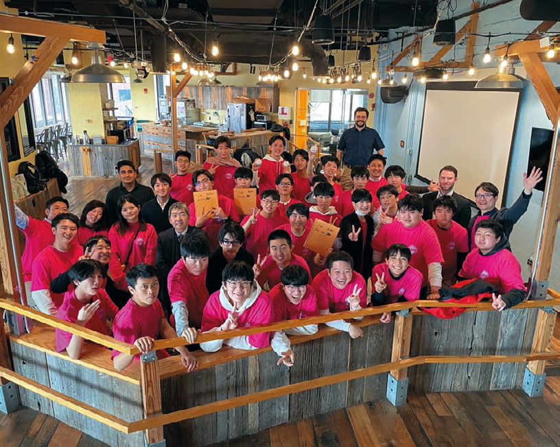 グローバルコースのボストン研修に参加した高1生たち