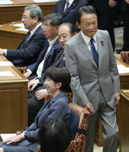 高市早苗首相と麻生太郎副総裁