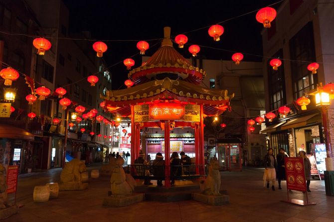 神戸元町の神戸中華街（南金町）