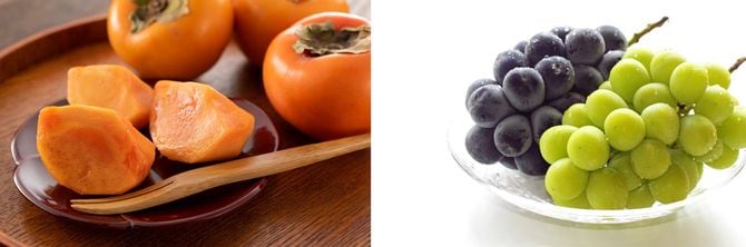 柿、ブドウ