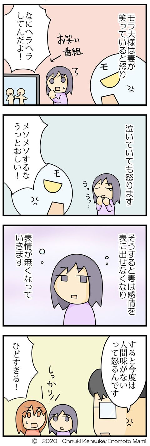 大貫憲介・榎本まみ『私、夫が嫌いです　モラ夫バスターが教える&ldquo;なぜかツライ&rdquo;関係から抜け出す方法』（日本法令）より（漫画＝榎本まみ）