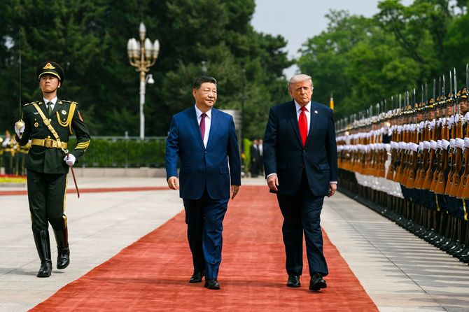 2026年5月14日、習近平総書記によるドナルド・トランプ大統領の歓迎式典