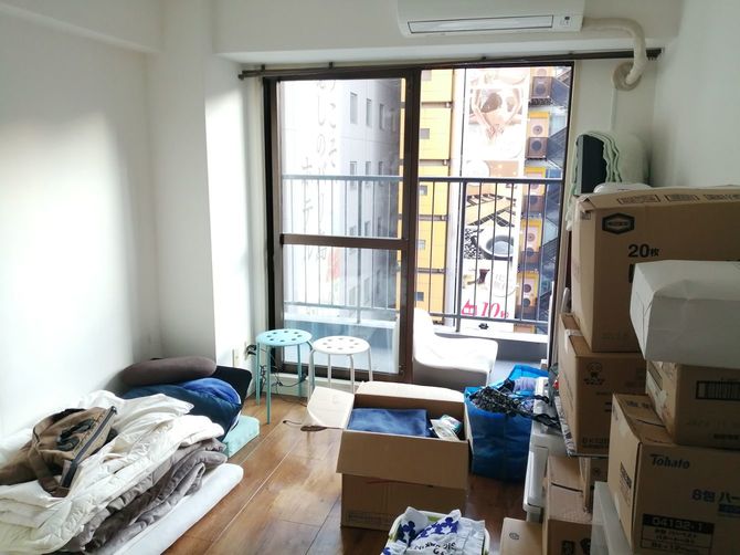 筆者が借りたヤクザマンションの一室