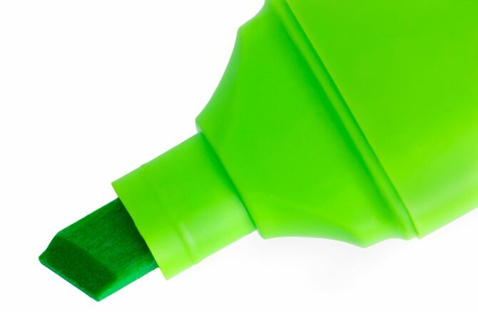 緑の蛍光ペン